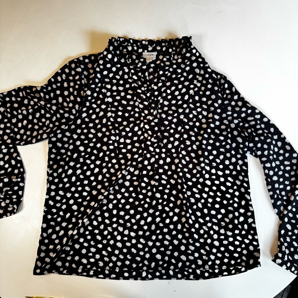 EUC lovely J Crew blouse - W size 12